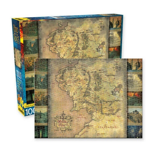 [WV4OITJ01] Aquarius Lord Of The Rings Map Puzzle (1000pcs)