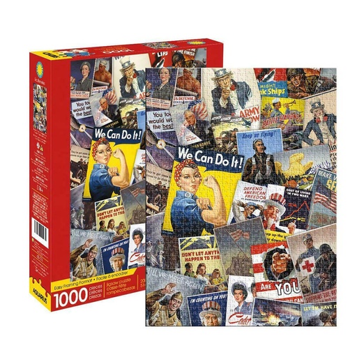 [WV4TQXB01] Aquarius Smithsonian War Posters Collage Puzzle (1000pcs)