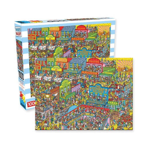 [WV4PLFL01] Aquarius Where's Waldo Wild Wild West Puzzle (1000pcs)