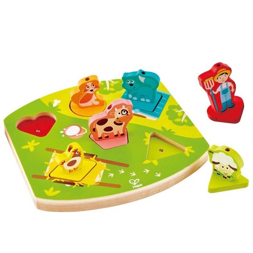 [UG1TYPR01] Hape Farmyard Sound Wooden Puzzle