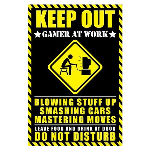 [IM1KDQZ01] Gamer At Work Poster (61x91cm)