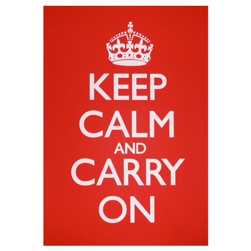 [IM1PGES01] Keep Calm & Carry On Red Poster