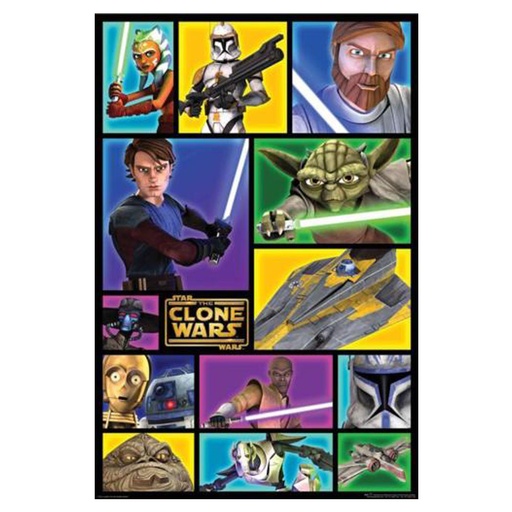 [IM1EPVF01] Star Wars Clone Wars Frames Poster (61x91cm)