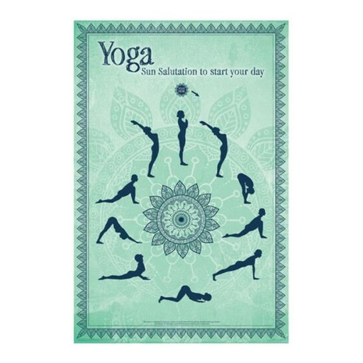 [IM1KYST01] Yoga Sun Salutation Poster (61x91cm)