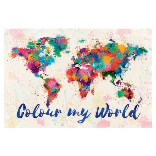 [IM1TSKH01] Colour My World Map Poster (61x91cm)