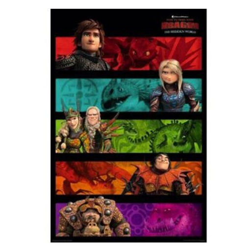 [IM1MXLS01] How To Train Your Dragon 3 Panels Poster