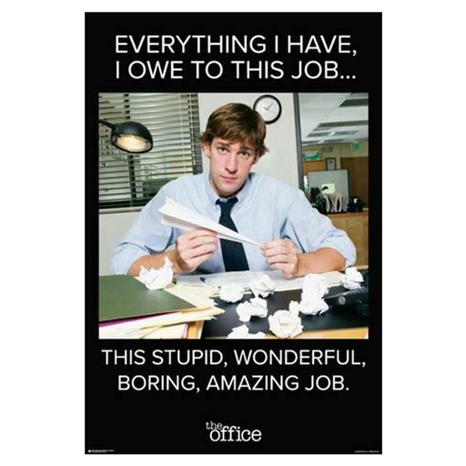 [IM1KXFB01] The office Jim Quote Poster