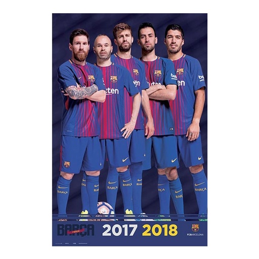 [IM1EIIH01] Barcelona FC Group 17' 18 Poster