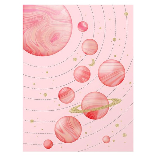 [IM1LWCX01] The Solar System Pink Poster