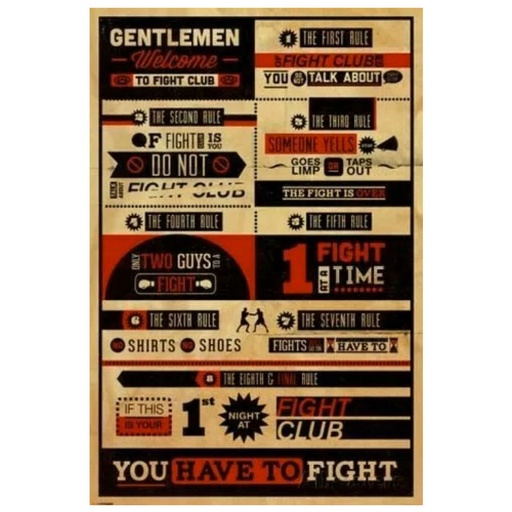 [IM1PEVN01] Fight Club Infographic Poster