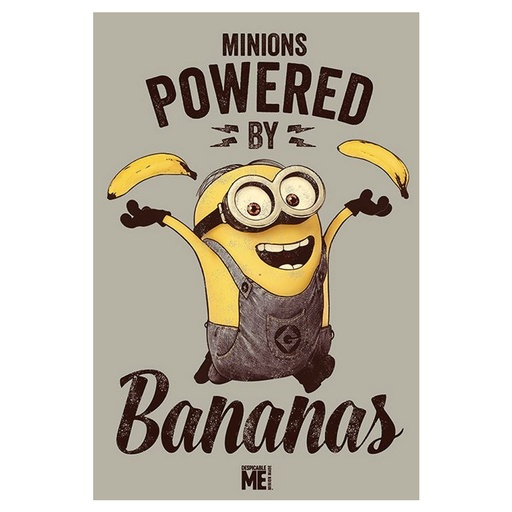 [IM1NZUL01] Despicable Me 2 Powered By Bananas Poster