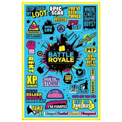[IM1RPNA01] Battle Royale Infographic Poster