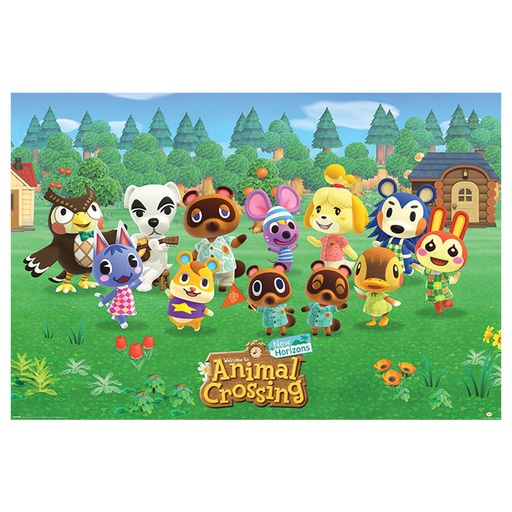 [IM1SKFV01] Animal Crossing Line Up Poster