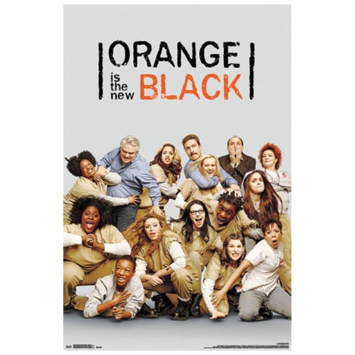 [IM1CAFQ01] Orange Black Group Poster