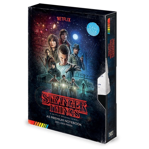 [IM1GAFW01] Stranger Things VHS Premium A5 Notebook