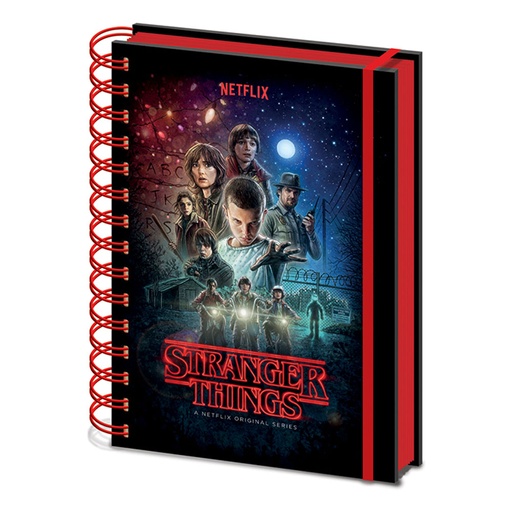 [IM1HLJF01] Stranger ThingsOne Sheet A5 Metallic Notebook