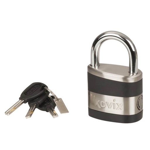 [TB3KXL01] Alarmed Stainless Steel Pad Lock