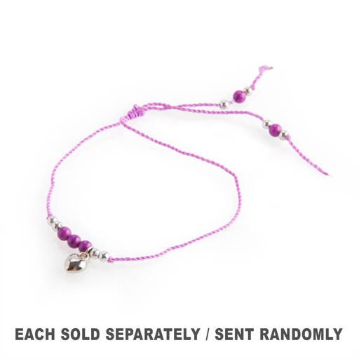 [MI20DDU01] Heart Charm Friendship Bracelet