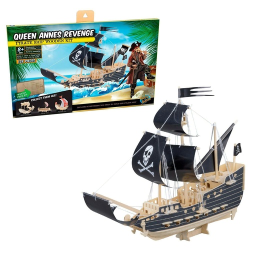 [HB3VTSF01] Queen Annes Revange Pirate Ship Wooden Kit
