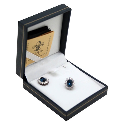 [BS1QLYO01] Lys Bleu Kate's Earrings with Swarovski Elements