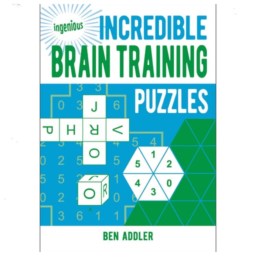 [BS1KFOS01] Ingenious Brain Training Puzzles Book by Ben Addler