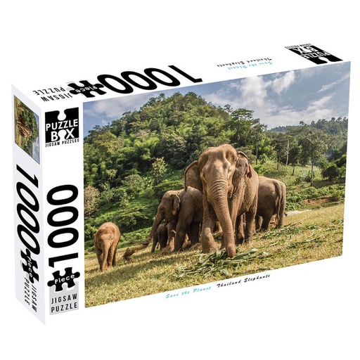 [BS1EOJS01] Thailand Elephant Save The Planet Puzzle 1000pcs