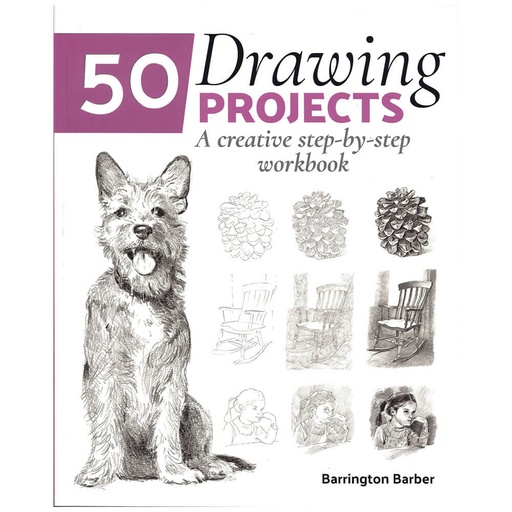 [BS1SWBG01] 50 Drawing Projects Book by Barrington Barber