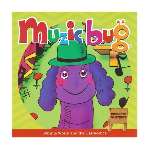 [BS1EKJF01] Muzicbug Winnie Worm & the Harmonica Picture Book