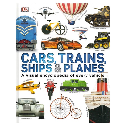 [BS1PDWX01] Cars, Trains, Ships & Planes Book