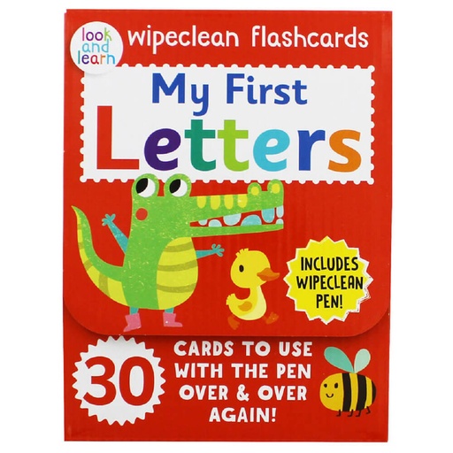 [BS1QGMO01] Wipeclean My First Letters Flashcards