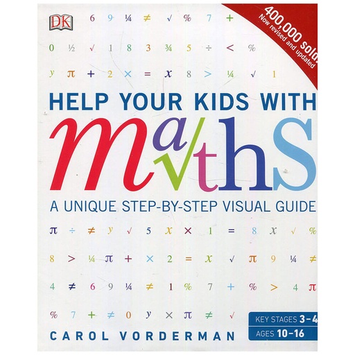 [BS1KVOM01] DK Help Your Kids with Maths Book by Carol Vorderman
