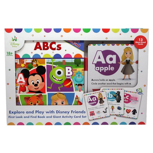 [BS1NEIC01] Disney Baby First Look and Find and Giant Activity Card Set