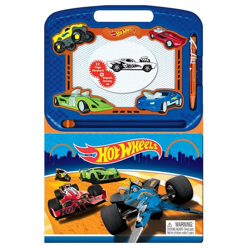 [BS1QCCH01] Hot Wheels Learning Book with Magnetic Drawing Pad