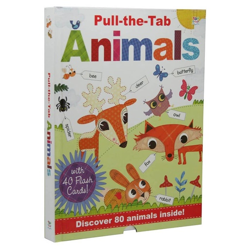 [BS1PJGL01] Pull-The-Tab Animals Early Learning Book
