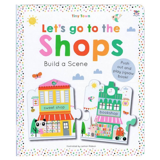 [BS1CBBM01] Tiny Town Let's Go To The Shops Build A Scene Book