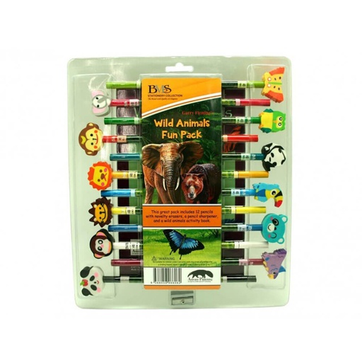 [BS1CJWW01] Garry Fleming Pencils with Book And Sharpener Set of 12