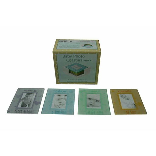 [BS1KUGL01] Baby Photo Coasters Set Of 4