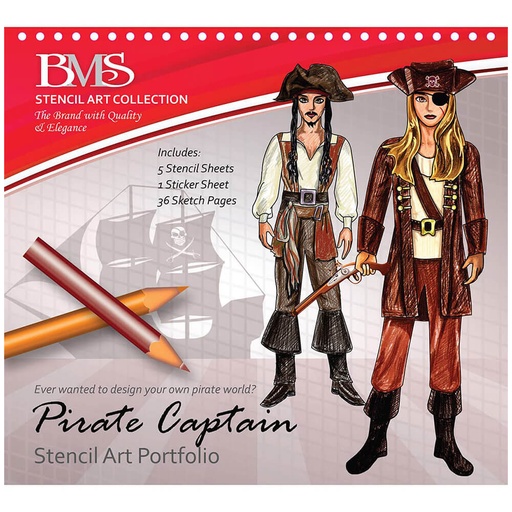 [BS1HZCH01] Pirate Captain Stencil Art Portfolio