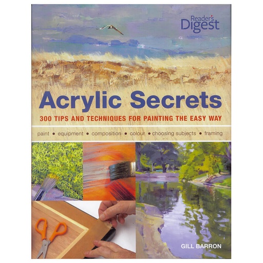 [BS1XIVU01] Acrylic Secrets Book by Gill Barron