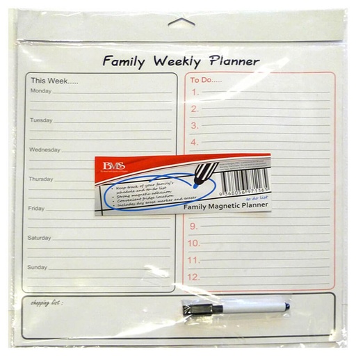 [BS1PZUY01] Family Weekly Planner