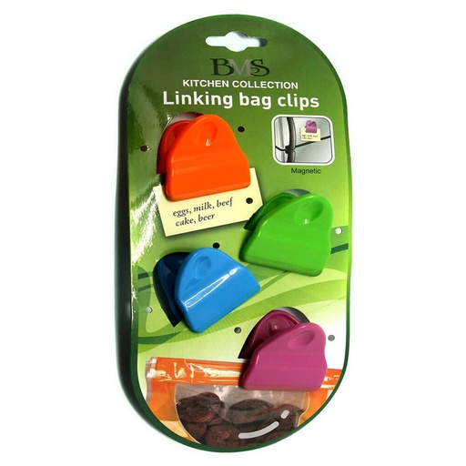 [BS1IDAY01] Mini Magnetic Bag Clips Set of 4