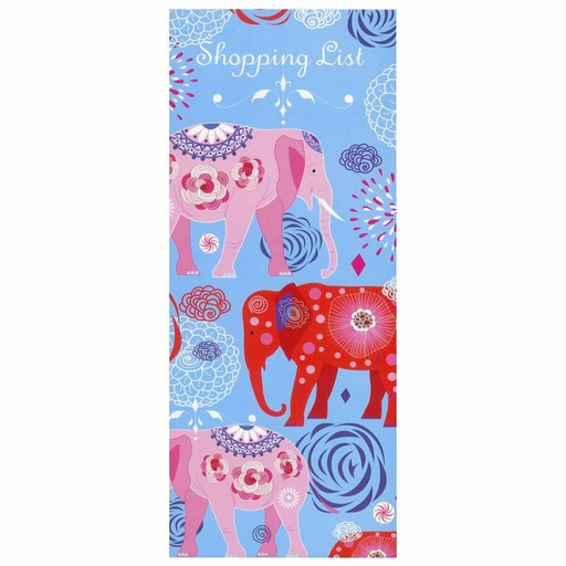 [BS1BVRD01] Elephant Parade Shopping List Notepad
