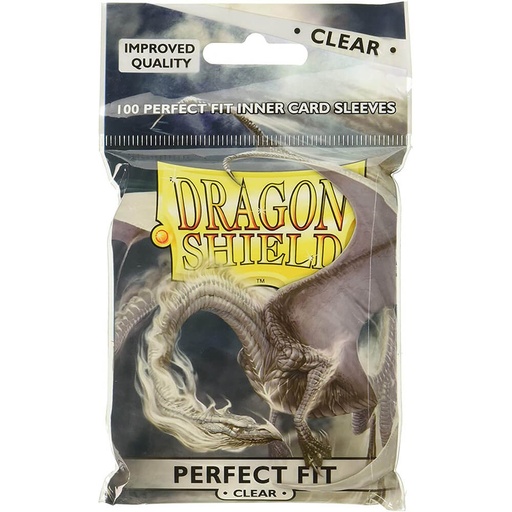[LP1ORHC01] Dragon Shield Clear Card Sleeves Perfect Fit Pack of 100