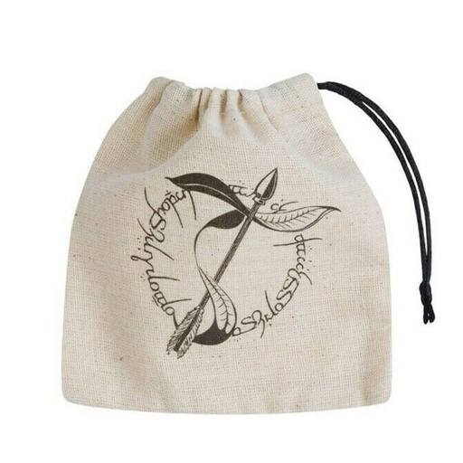 [LP1PYZZ01] Q Workshop Elvish Basic Dice Bag Beige and Black