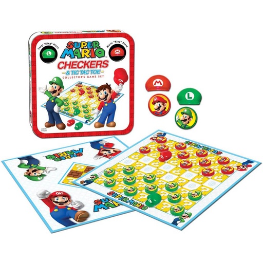 [LP1PAMH01] Super Mario Combo Checkers/Tic Tac Toe (Tin)