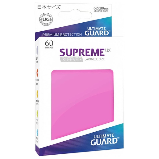 [LP1BRHM01] Ultimate Guard Matte Pink Supreme UX Sleeves Japanese Size