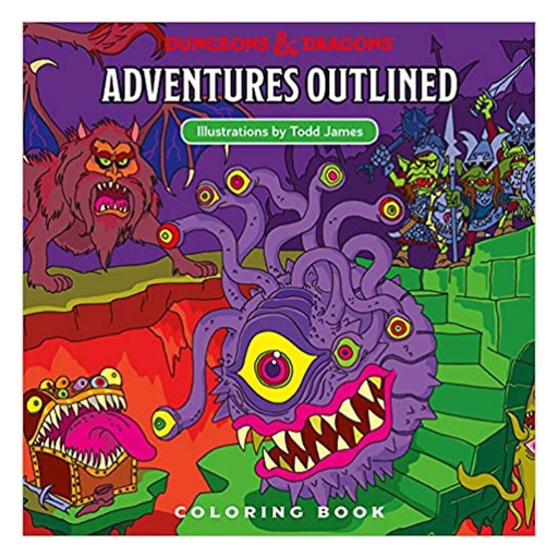 [LP1VFDM01] D&D Adven. Outlined 5th Ed. Coloring Book Monster Manual 1