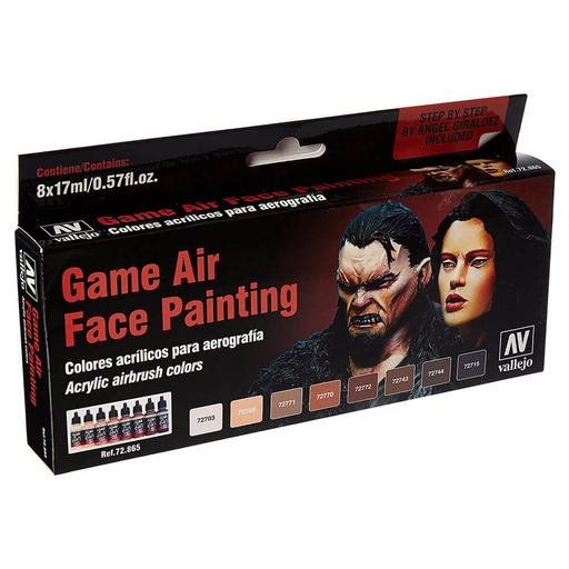 [LP1CIYQ01] Vallejo Game Air Special Set Face Painting