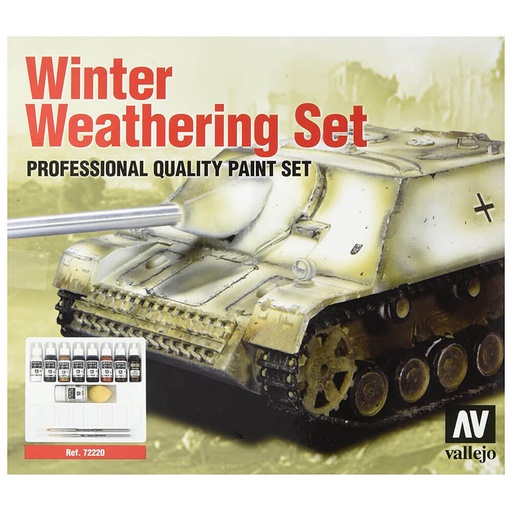 [LP1KLPE01] Vallejo Model Colour Winter Weathering & Instructions Set