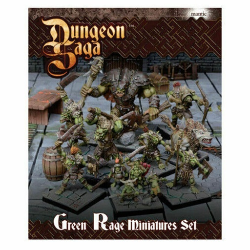 [LP1UHYD01] Dungeon Saga Green Rage Miniatures Set